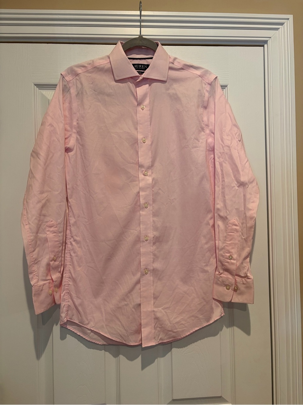 Lauren Ralph Lauren Light Pink Long-Sleeve Dress Shirt